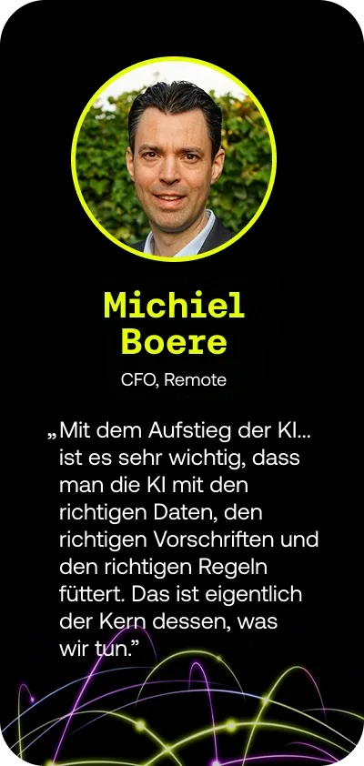 Michiel Boere, CFO, Remote