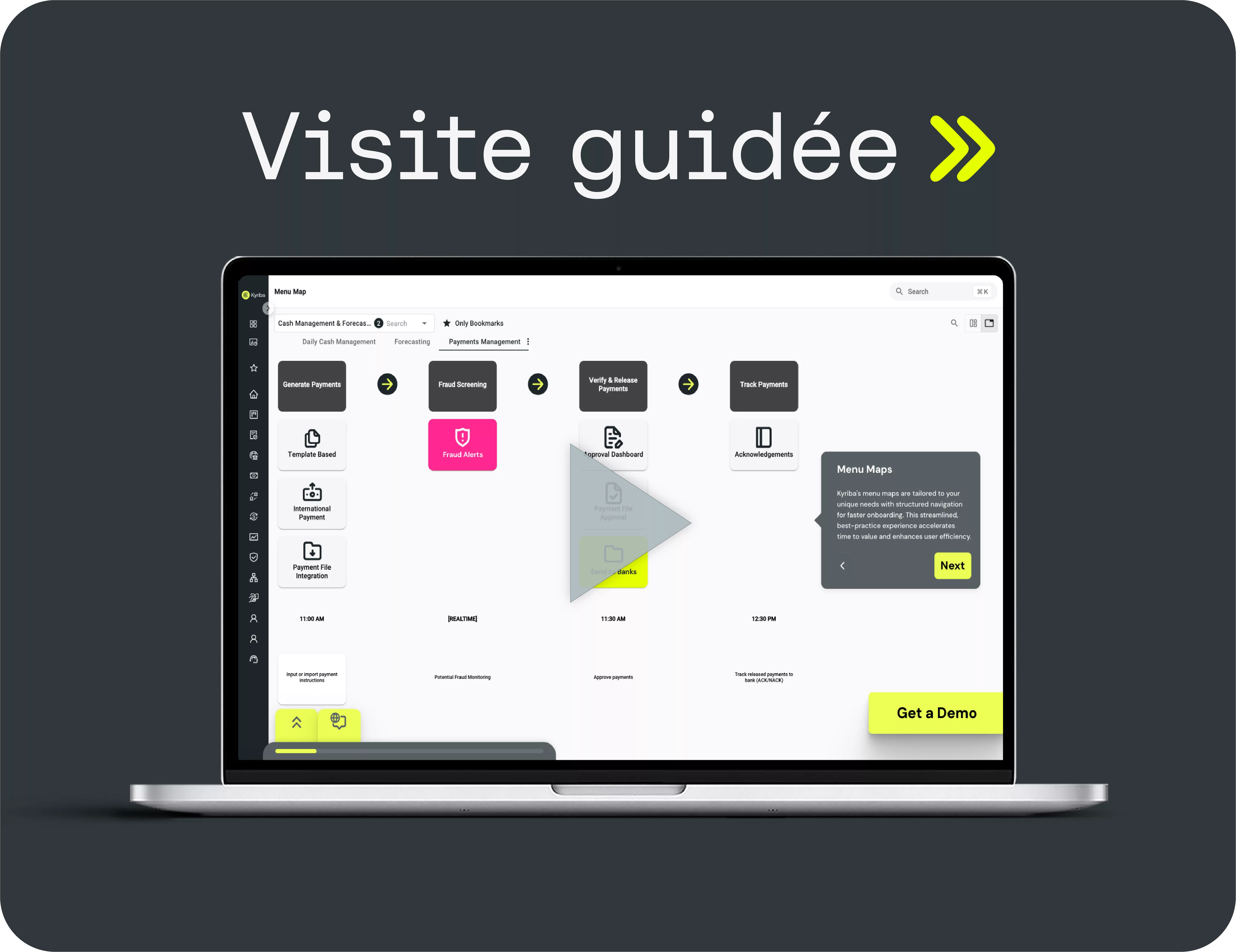 Kyriba Payment Product Tour - French