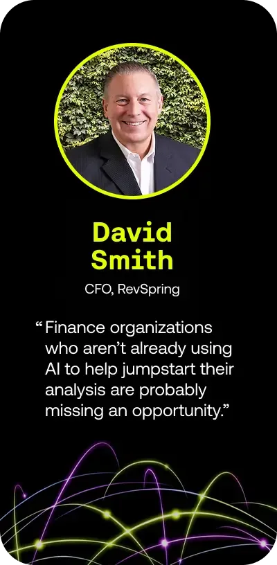 David Smith, CFO, RevSpring