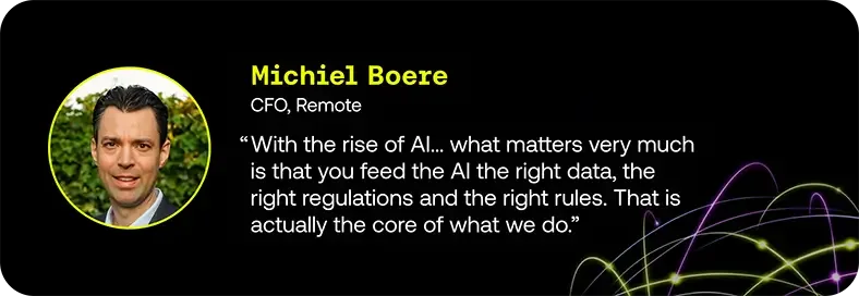 Michiel Boere, CFO, Remote