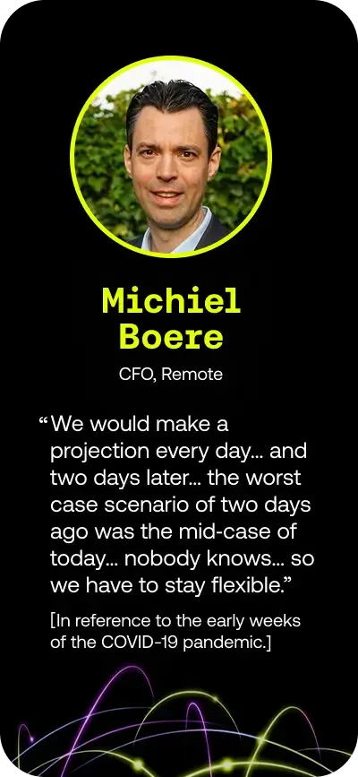 Michiel Boere, CFO, Remote